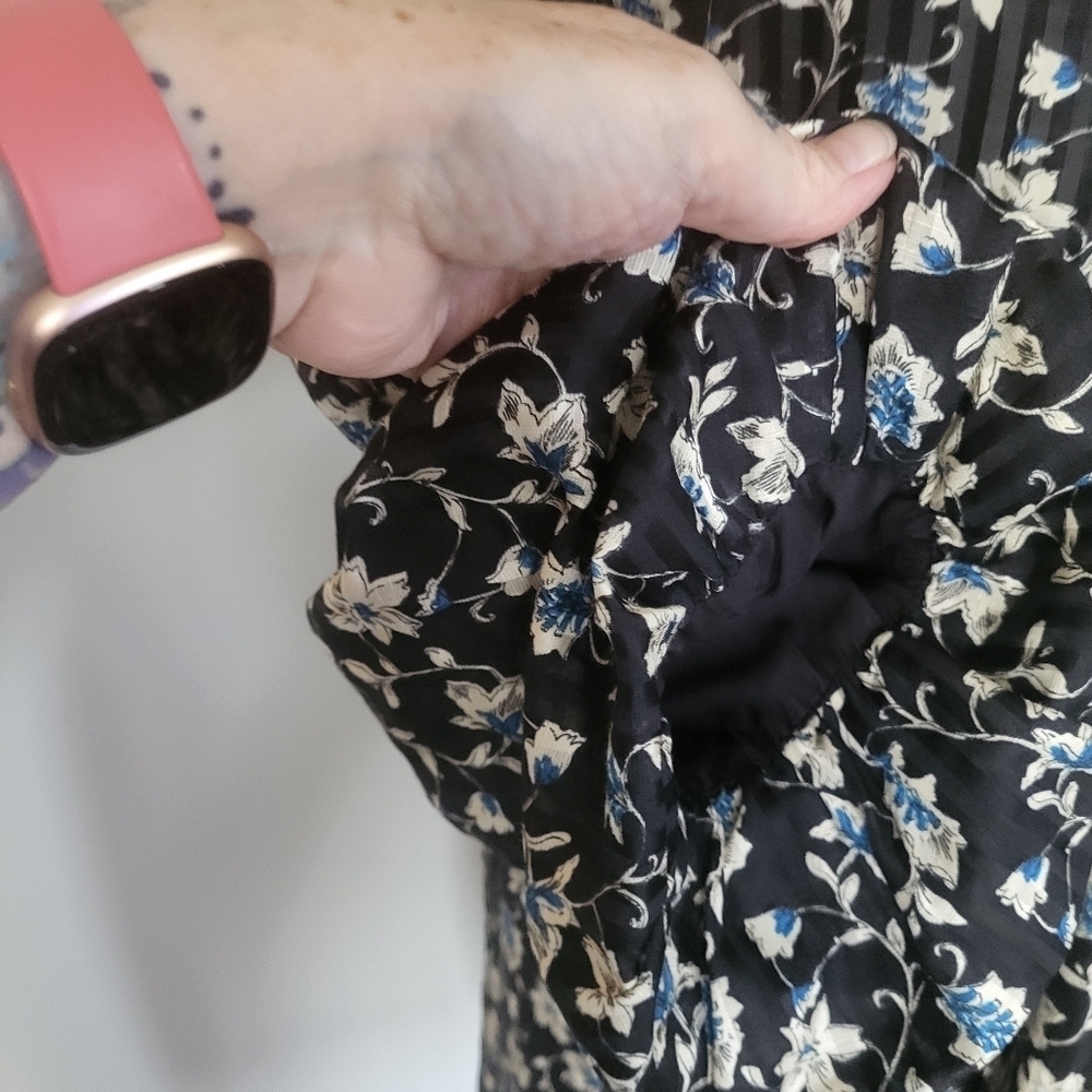 Veronica Beard Samy Silk Blend Button Front Self Tie Shirt Dress Floral … - Picture 9 of 16